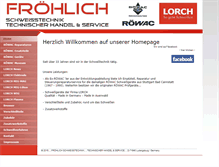 Tablet Screenshot of froehlich-service.com
